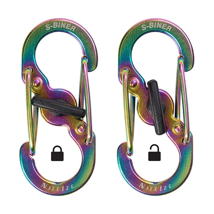 Nite Ize S-Biner® MicroLock® Stainless Steel (2pack)