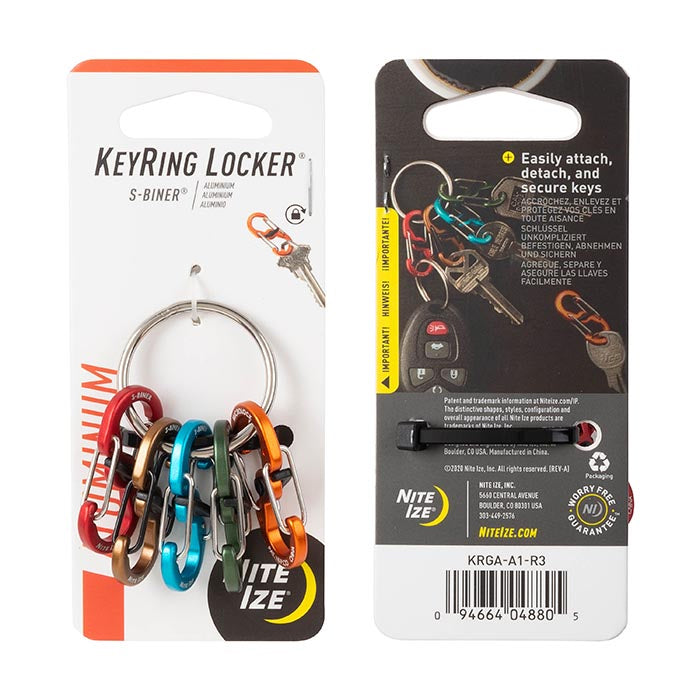 Nite Ize S-Biner® Keyring Locker™ Aluminum