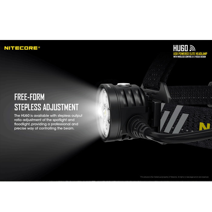 Nitecore HU60 Wireless Control Elite Headlamp