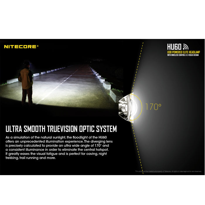 Nitecore HU60 Wireless Control Elite Headlamp