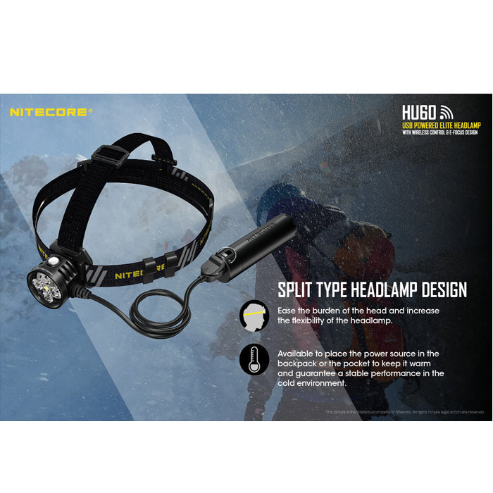 Nitecore HU60 Wireless Control Elite Headlamp