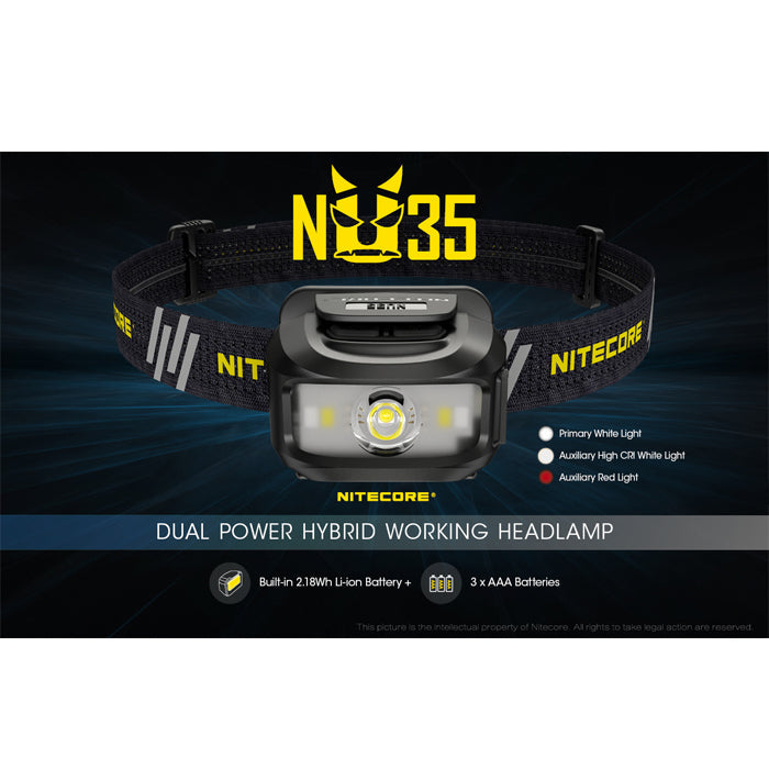 Nitecore NU35 Dual Power Headlamp