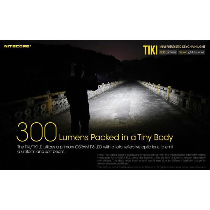 Nitecore TIKI 300 LUMENS USB Rechargeable Keychain Light USB充電輕便匙扣燈 | Nitecore TIKI 300 LUMENS USB Rechargeable Keychain Light