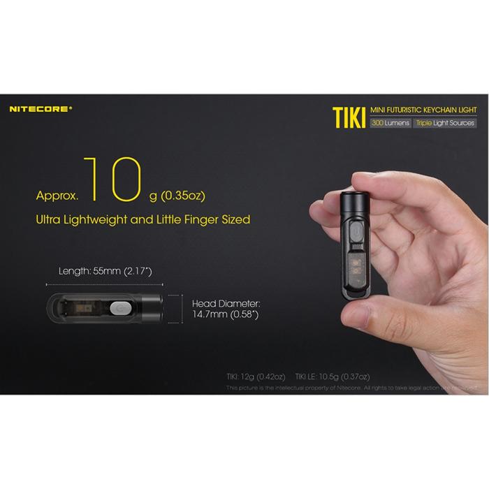 Nitecore TIKI 300 LUMENS USB Rechargeable Keychain Light USB充電輕便匙扣燈 | Nitecore TIKI 300 LUMENS USB Rechargeable Keychain Light