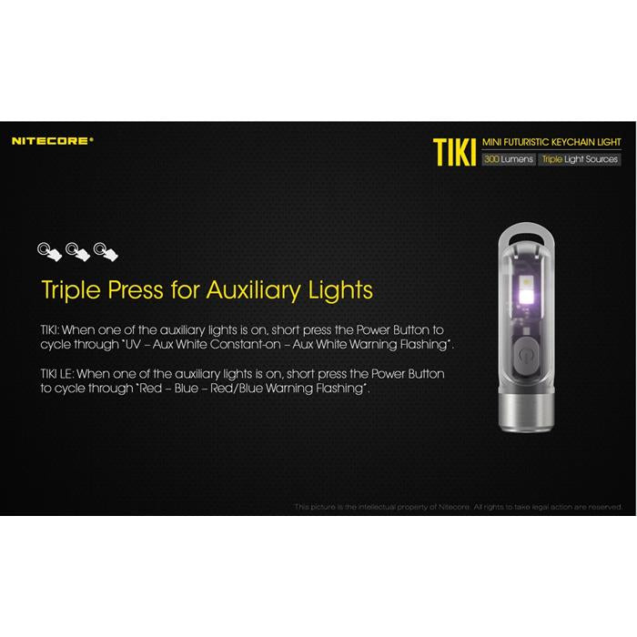 Nitecore TIKI 300 LUMENS USB Rechargeable Keychain Light USB充電輕便匙扣燈 | Nitecore TIKI 300 LUMENS USB Rechargeable Keychain Light