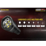 Nitecore i4000R 4400 Lumens USB-C Rechargeable Tactical Flashlight 4400流明USB-C充電手電筒