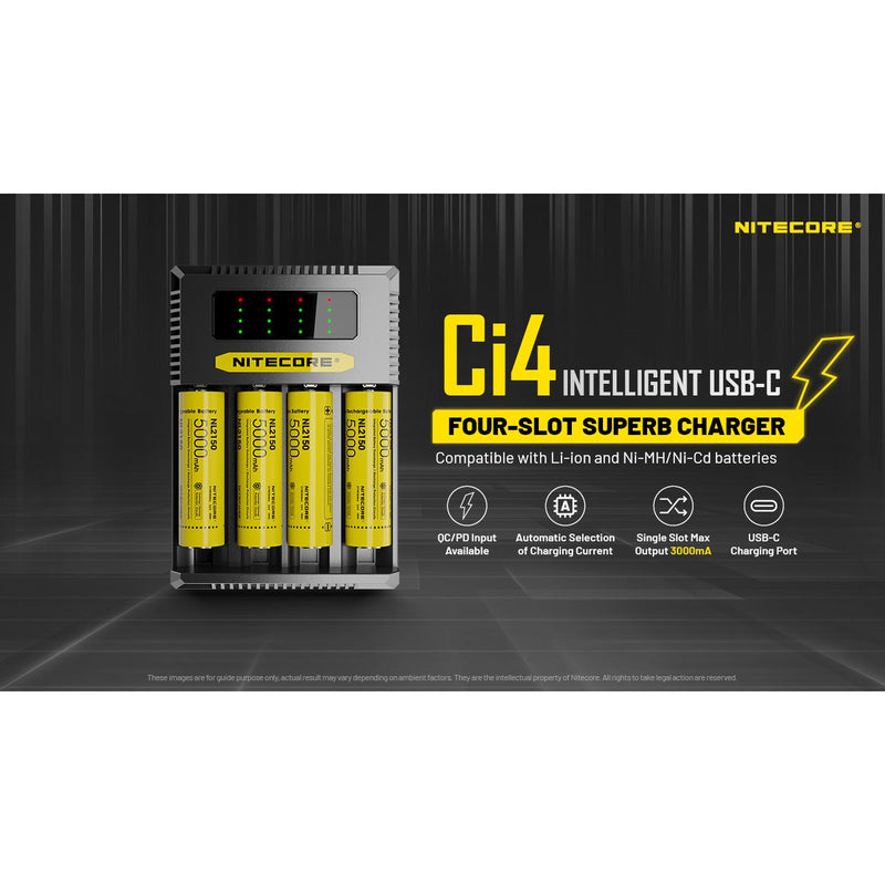 Nitecore Ci4 USB-C Charger 四槽快速充電器