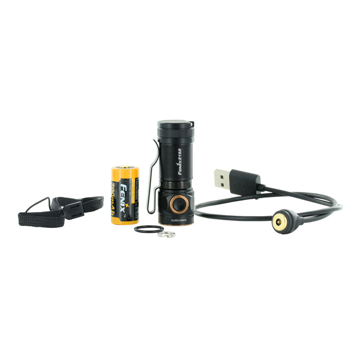 fenix e18r 750 lumen ultra-compact high perfomance rechargeable edc flashlight Fenix E18R Flashlight