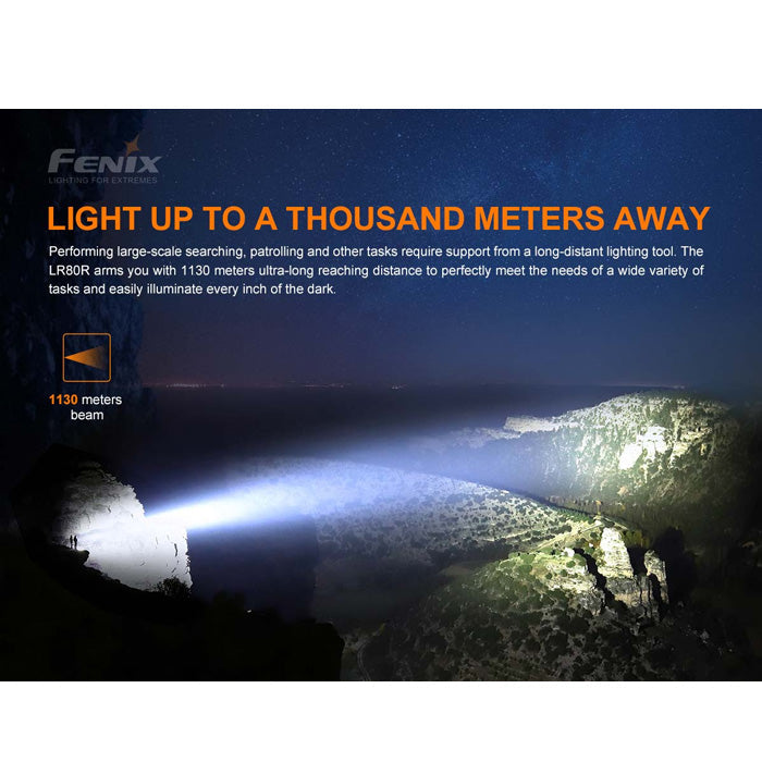 fenix 18000 lumen flashlight Fenix LR80R Searchlight