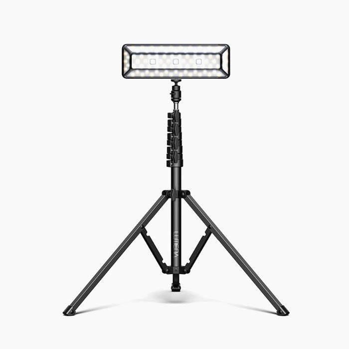 YIYIBYUS 47.2 in. Tall Black Outdoor Camping Lantern Tripod