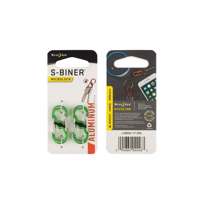 Nite Ize S-Biner® MicroLock® Aluminum (2pack)