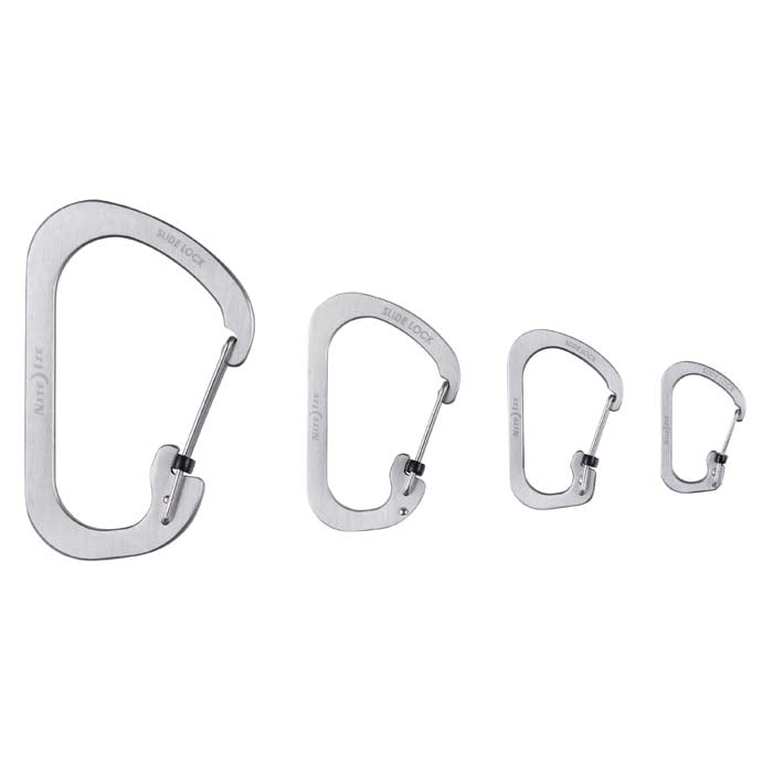 Nite Ize SlideLock® Carabiner Stainless Steel C字帶鎖不鏽鋼扣