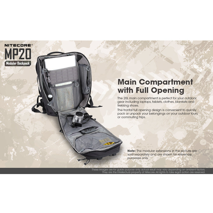 Nitecore MP20 Modular Backpack – Uncle Torch