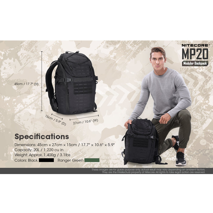 Nitecore MP20 Modular Backpack – Uncle Torch