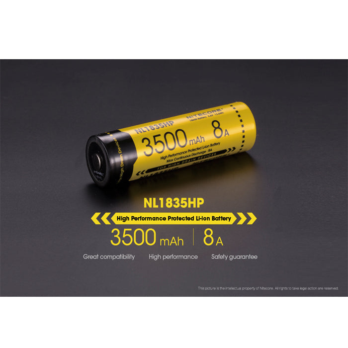 Nitecore NL1835HP 3500mAh High Drain Rechargeable Battery 充電池 