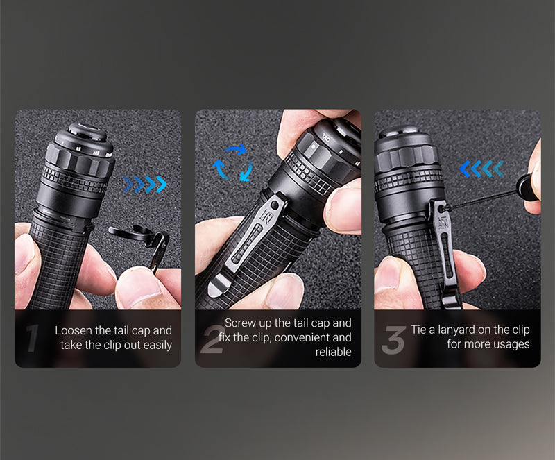 NEXTORCH TA30C MAX - 3000 Lumen Tactical LED Flashlight - Nano Ceramic  Glass Breaker - Strobe Function - Tools For Gents