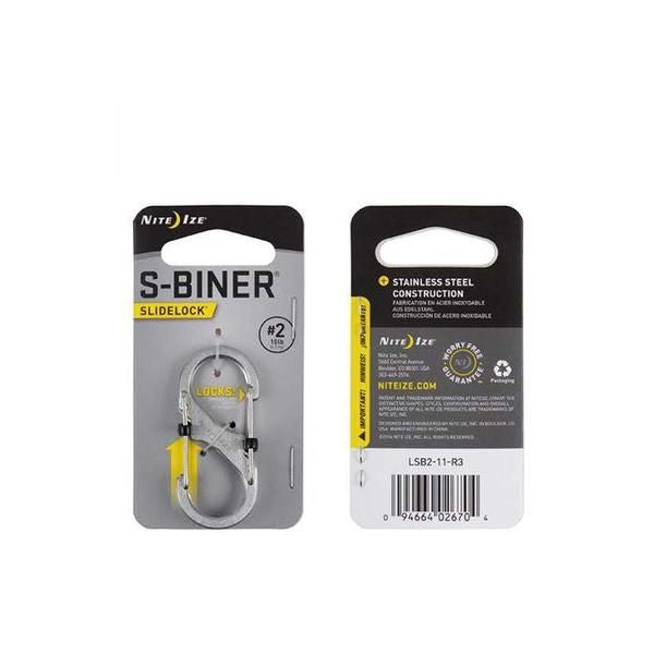 Nite Ize S-Biner® SlideLock® Stainless Steel 8字帶鎖不鏽鋼扣